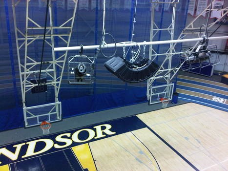 University of Windsor - TOA HX-5 small line array speakers