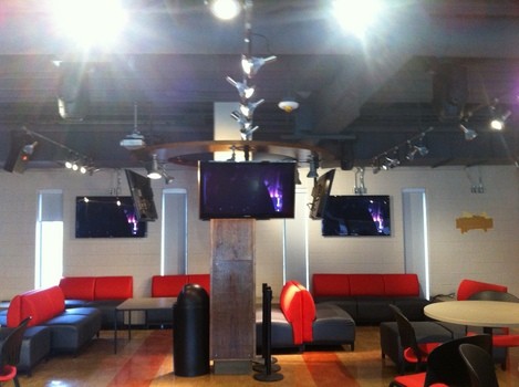 Multiple LCD  display installation at Seneca College Campus pub