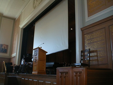 Large Venue electric theatre screen